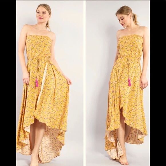 🌻HP🌻AAKAA Hi low Maxi Floral Dress - Picture 2 of 10